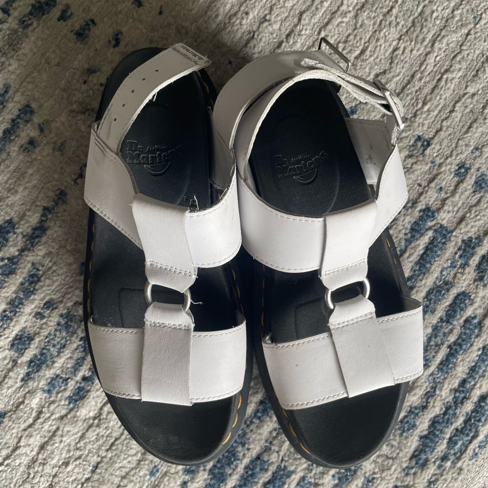 Dr. Martens White Platform Sandals - Picture 3 of 5